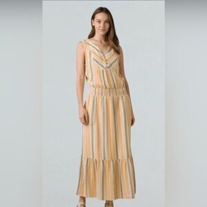 Prana California Dreaming 100% Organic Cotton Maxi Dress Size Medium